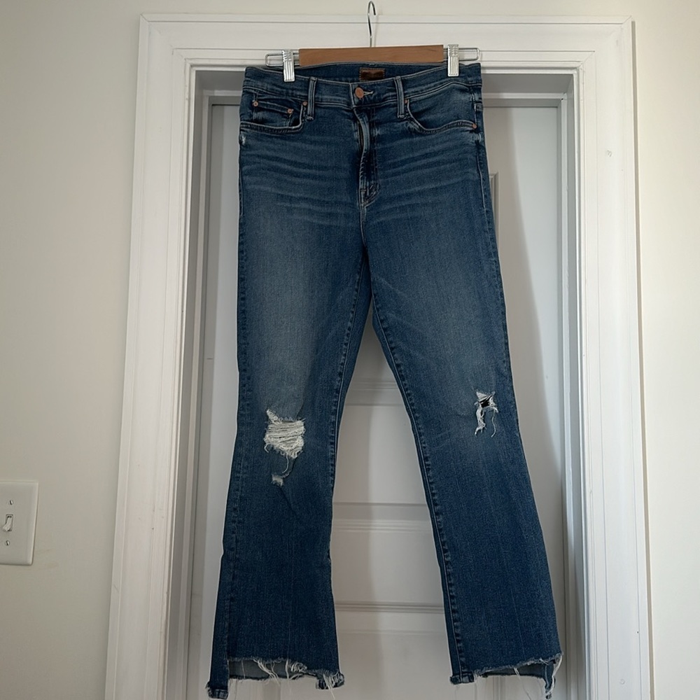 The Insider High Waist Crop Step Chew Hem Jeans